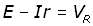 EMF and internal resistance equation #1