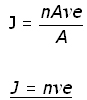 current density in terms of drift velocity