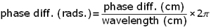 phase difference equation