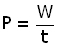 equation for power