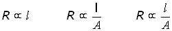 resistivity proportionality