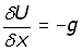 g - U relation equation #7