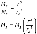 mass of the earth - equation #14