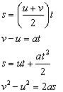 equation summary