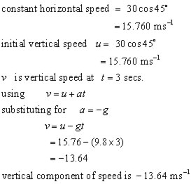 projectile  vector problem #1a