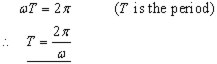 period equation derivation