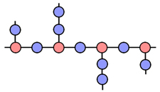 polymer chains with side branches