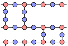 cross-linkeed polymer chains