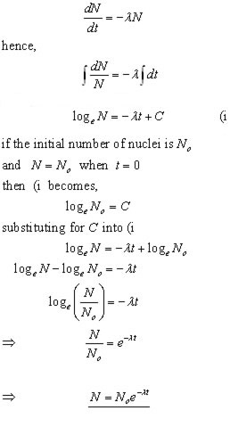 derivation of radioactivity equation #02