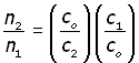 refractive index - equation #4