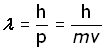 De Broglie equation for particle duality