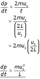 rate of change of momentum equation