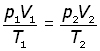 comined gas equation