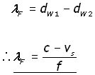doppler effect derivation -equation #5