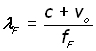 doppler effect derivation -equation #9