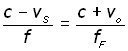 doppler effect derivation -equation #11