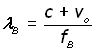 doppler effect derivation -equation #13