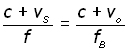 doppler effect derivation -equation #15