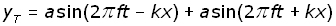 expanded expression for sum of right and left hand displacements at a point