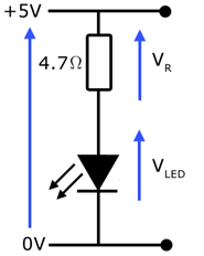 LED potential divider 