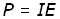 power = current x EMF - equation #9