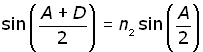 prism deviation - equation #13