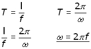 frequency and angular velocity